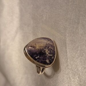 Sterling Silver Australian Opal Ring